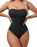 Strapless Body Shaper Tummy Control for Women Thong Seamless Body Suit Shapewear Strapless Bodysuit Shapewear