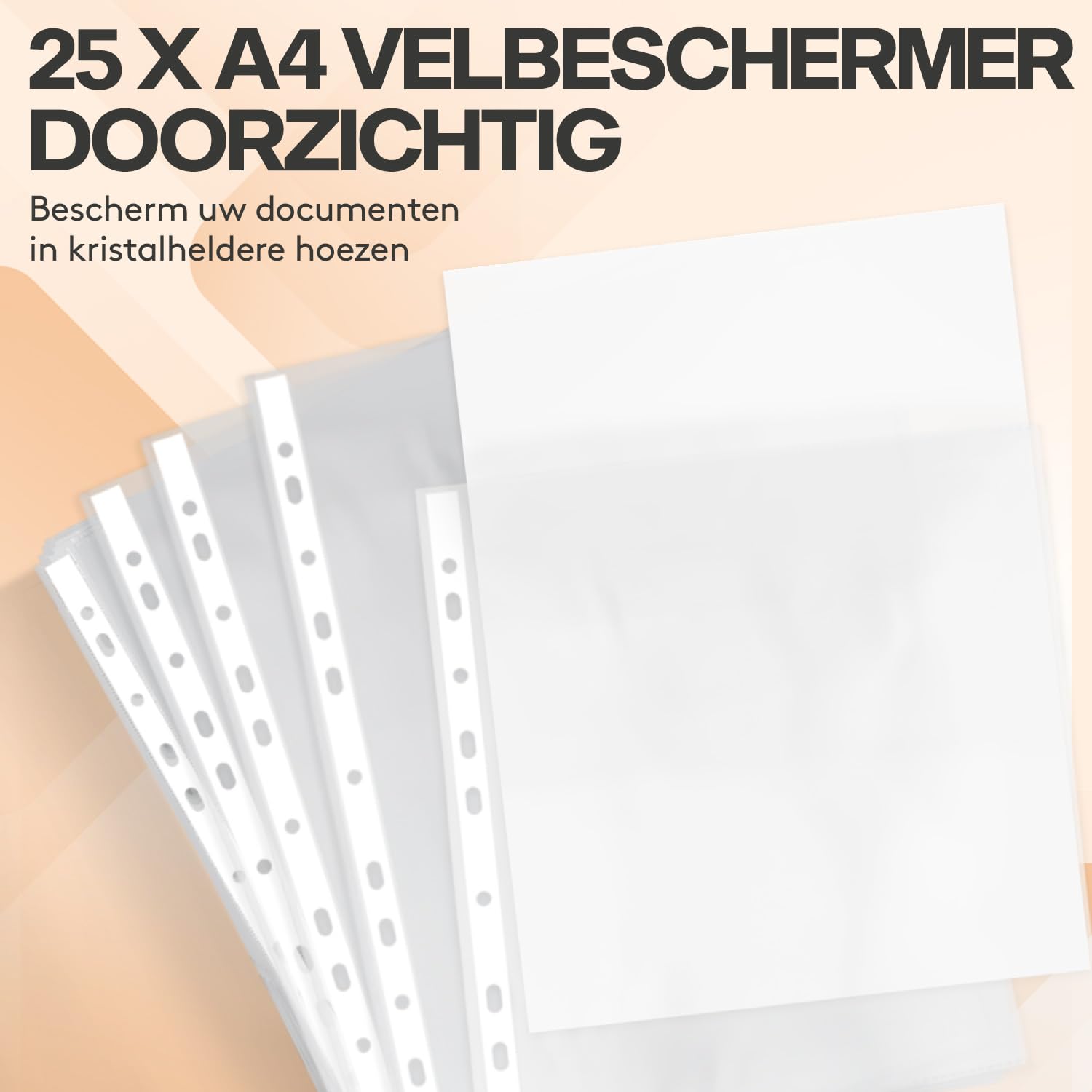 ACROPAQ Nature Ringband Collectie – 10x A4 Ringmappen, 10x Plastic Hoezen, 25x Velbeschermers En 12x Ruglabels – Regenboog Kleuren, 2 Ringen, Rugbreedte 2,5 Cm