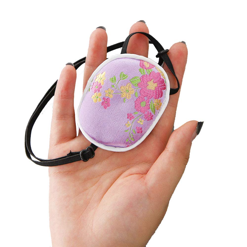 BIHIKI Eye Patch for Adults, Silk Eye Patch for Lazy Eye, Amblyopia Strabismus, Eye Surgery (Pink)