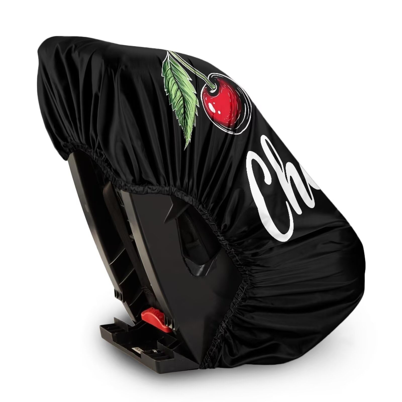 Dreaweet Cherry Print Baby Car Seat Sun Shade Cover Pink Toddler Car Seat Sun Protector for Child Car Seat Keep Your Baby's Carseat at a Cooler Temperature,Universal Baby Travel Accessories