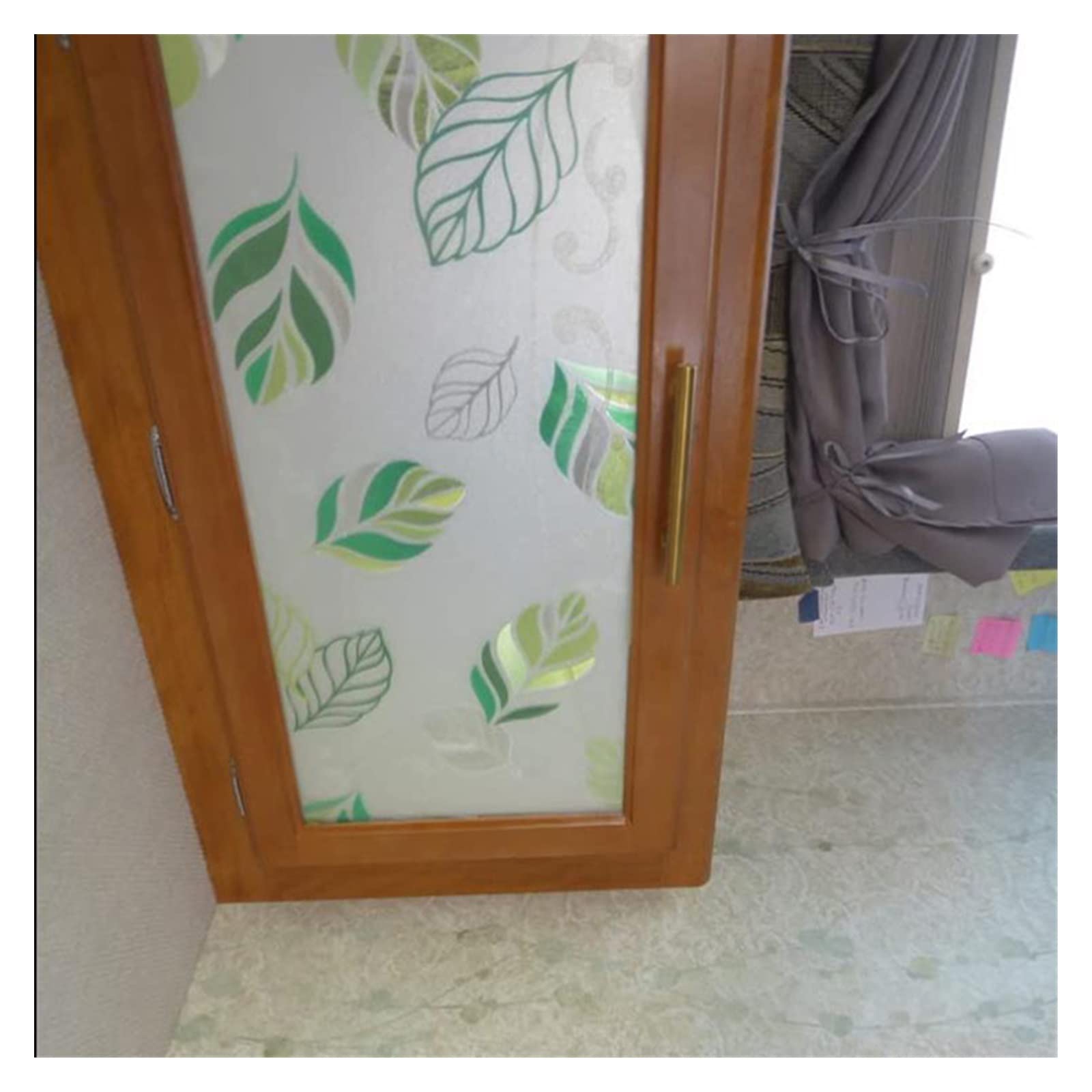 Película de Ventana Película de privacidad for ventana de baño Sunshine, película for ventana de vidrio esmerilado, película for ventana de vidrio teñido de doble cara 3D, sin pegamento extraíble Vent