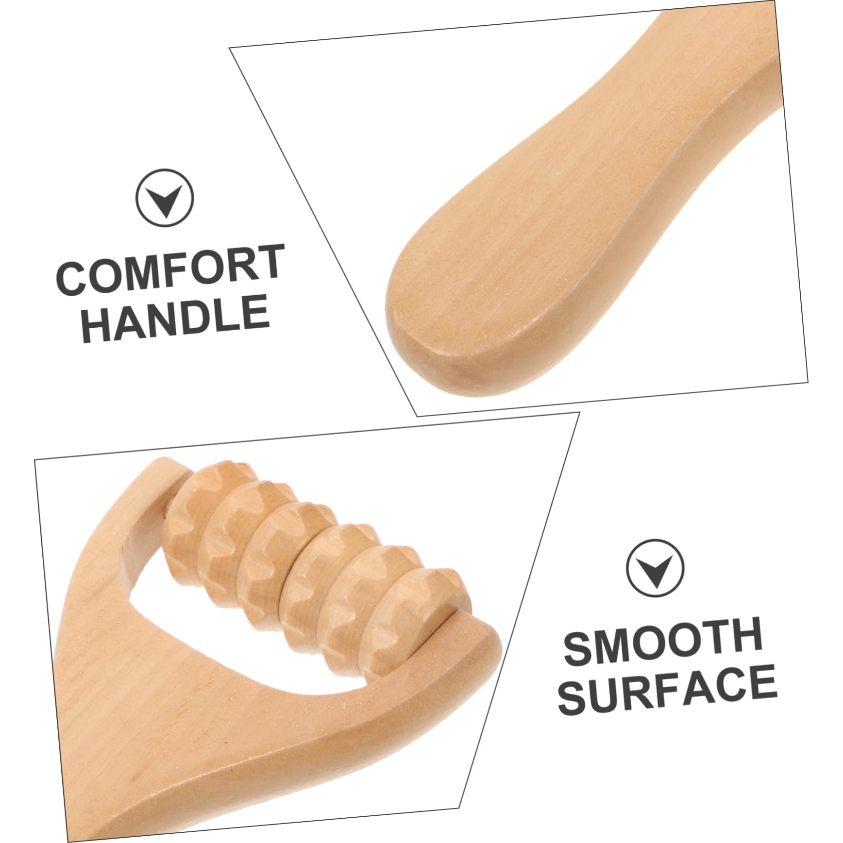 4 Set Massaggiatore Per Il Collo Domestico Massaggiatore Della Spalla Massaggiatore Per Il Corpo Massaggiatore Per Spalle Per Uso Quotidiano Di Legno 3 Pezzi * 4