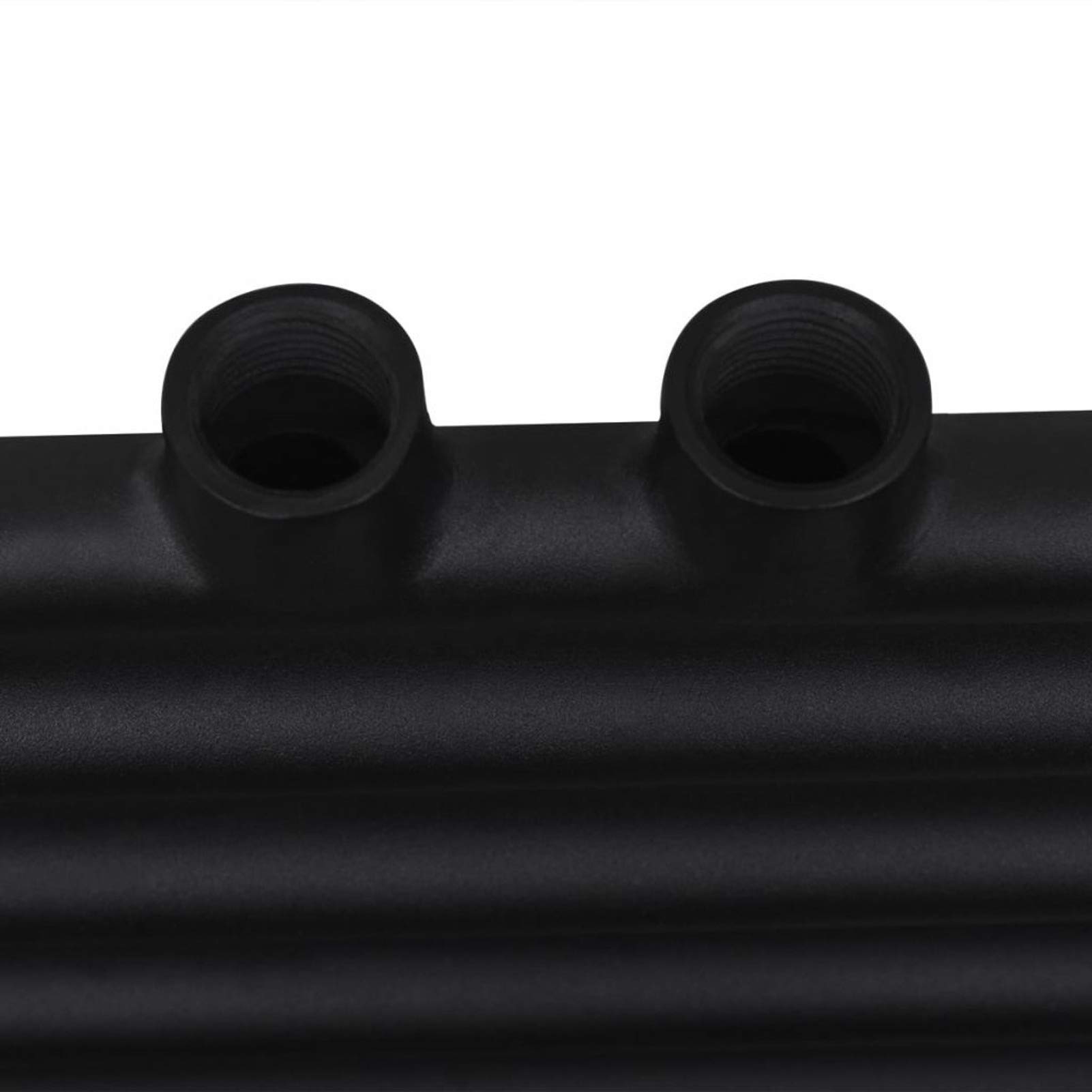 Radiador toallero de baño Recto Negro 500 x 1160 mm Radiadores De Agua Calefaccion