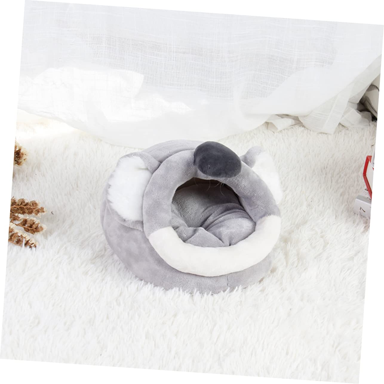 Cartoon Hamsterbett Höhlenbett Warmes Kleintiernest aus Flanell