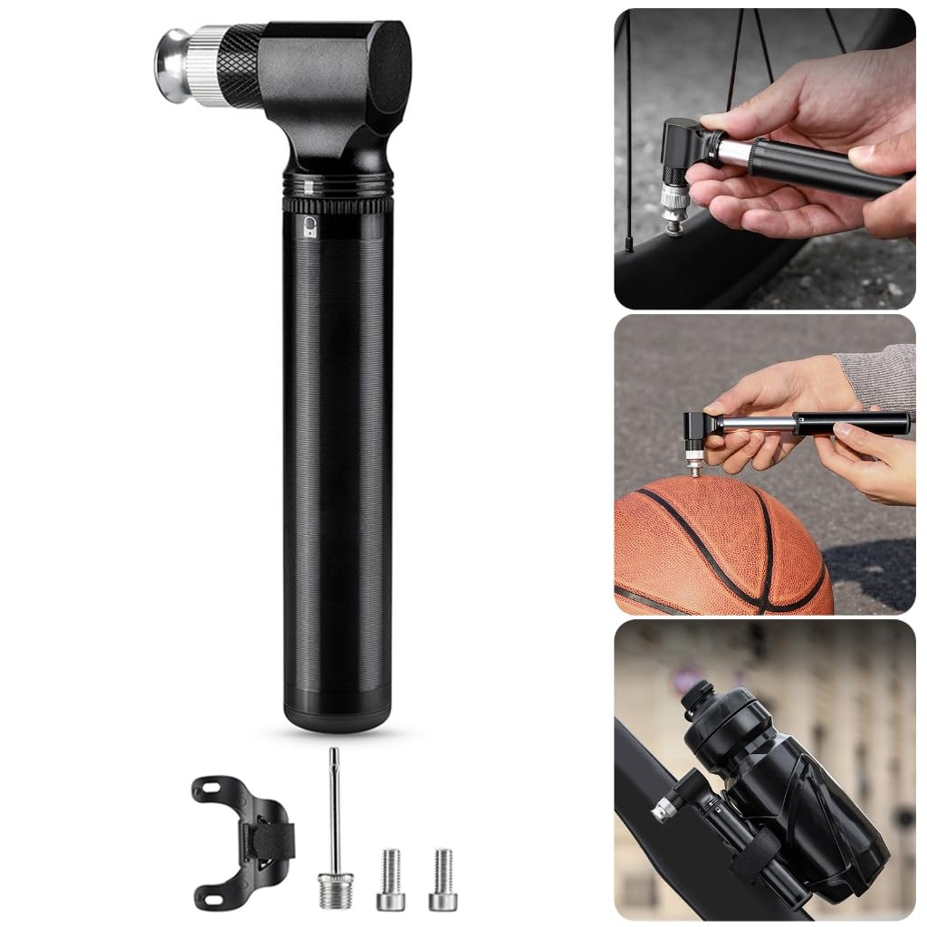 Pompe à pneu pour vélo - Pompe à main portable - Petite pompe à vélo portable