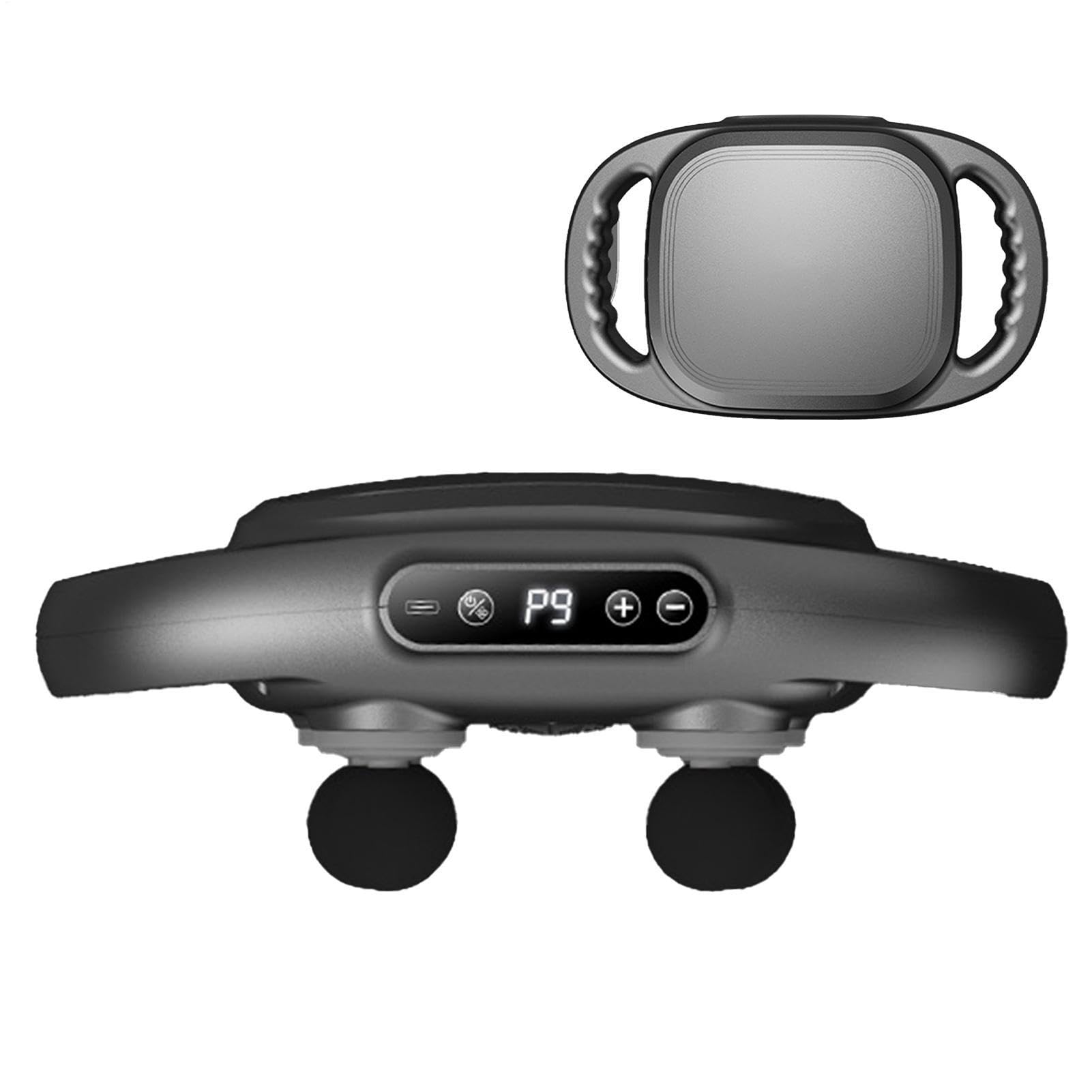 Handmassagegerät mit 6 Kopfen, 9 Massageknoten, LED-Display