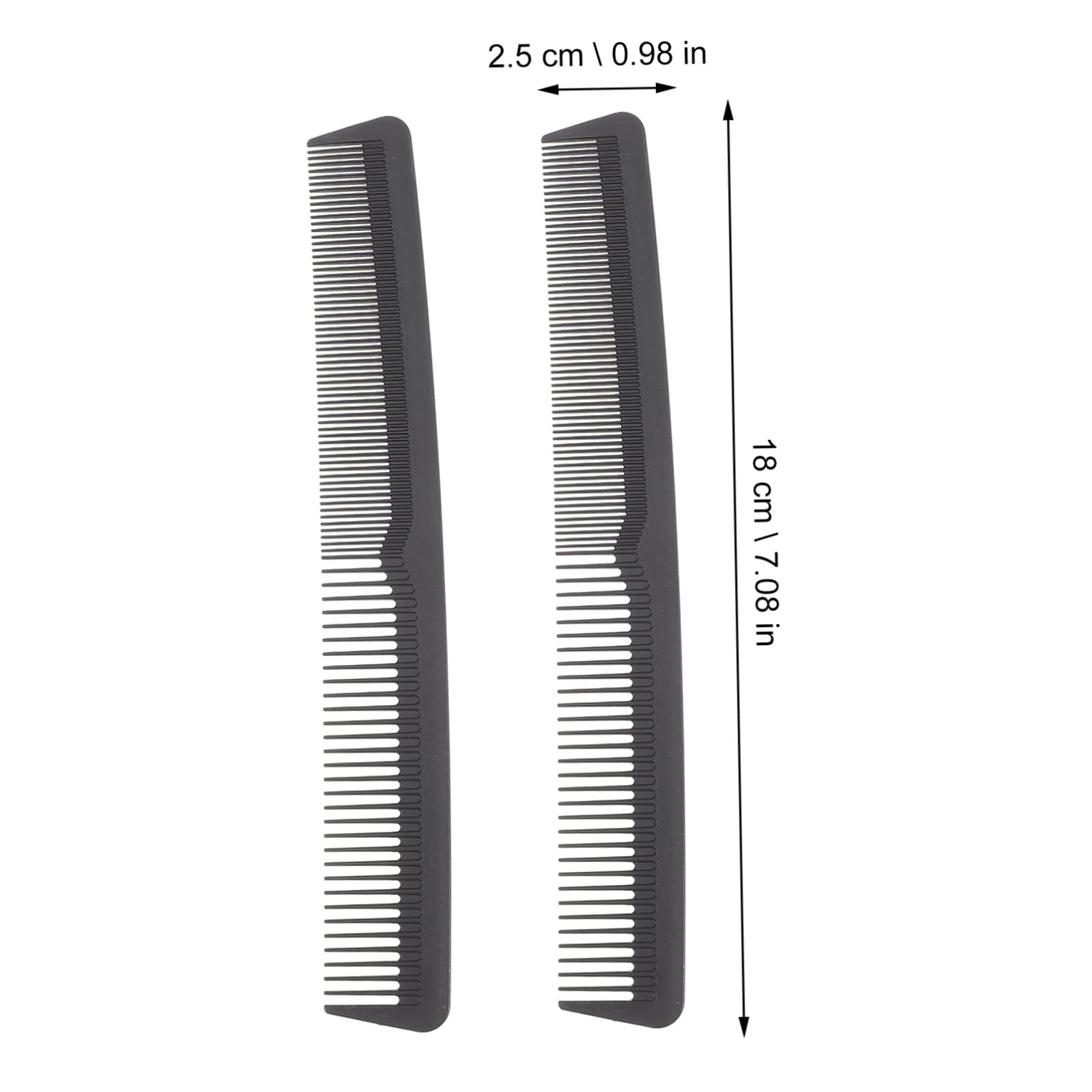FRCOLOR 18piezas Peine De Dientes Dobles y Para Peinado Peines De Plástico Antiestático Para Hombres y Mujeres Para Cuidado y Estilo Del Cabello
