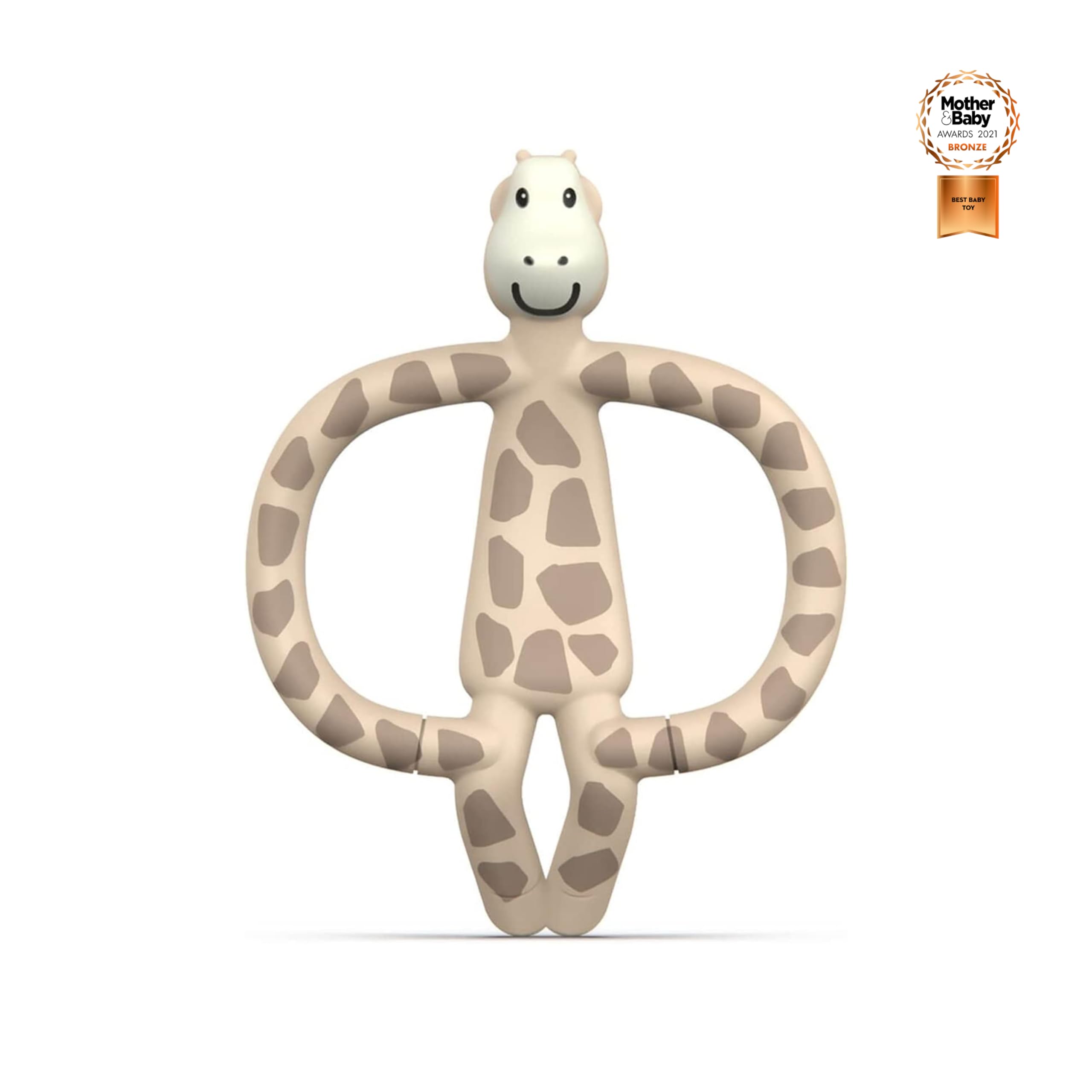 Animal Teether for Baby, Stimulates and Massages Sore Gums, 3 Months Old+, Gigi Giraffe