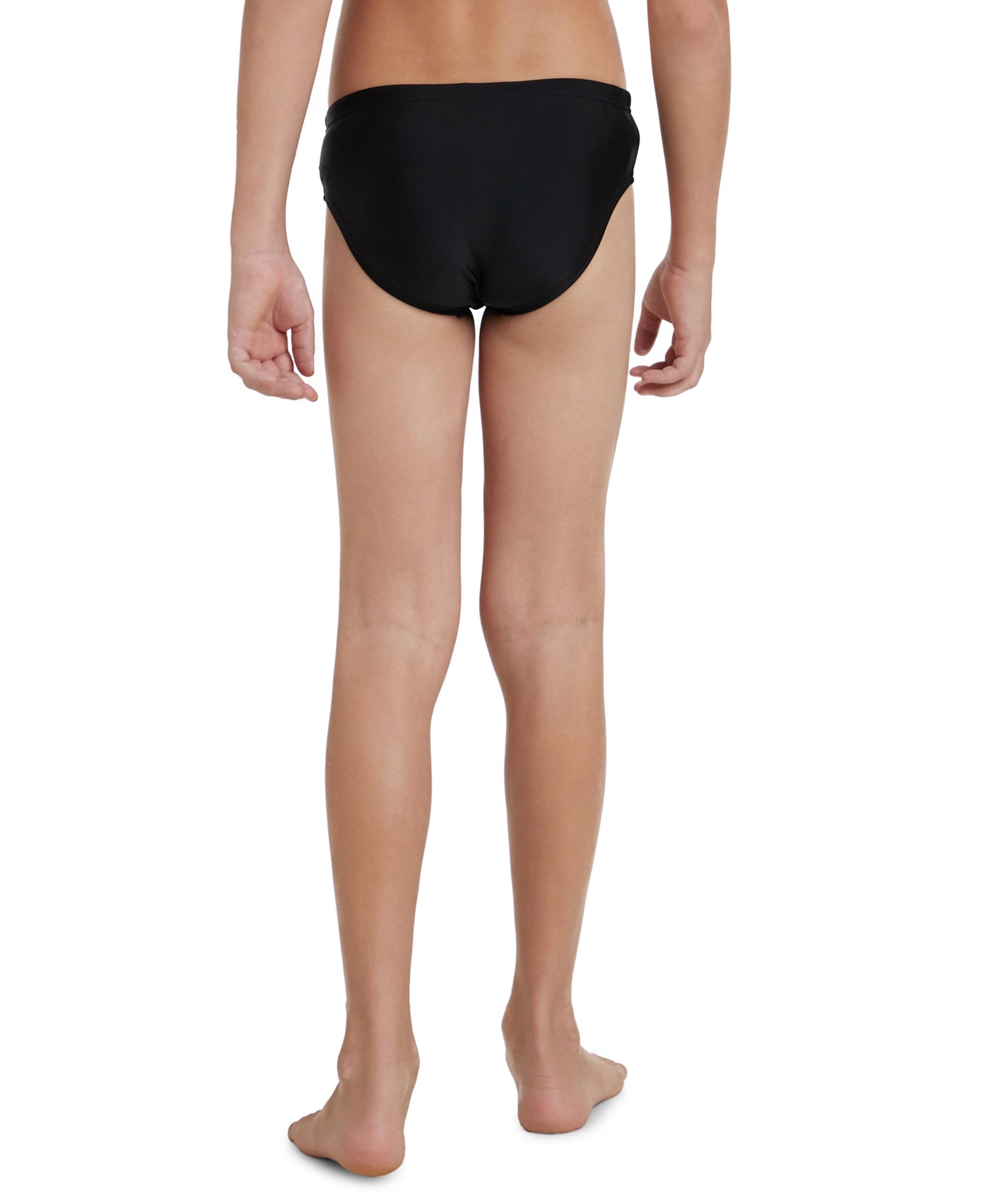 Speedo Boy's Endurance10 Lycra Brief - Black & Hyper Yellow 2