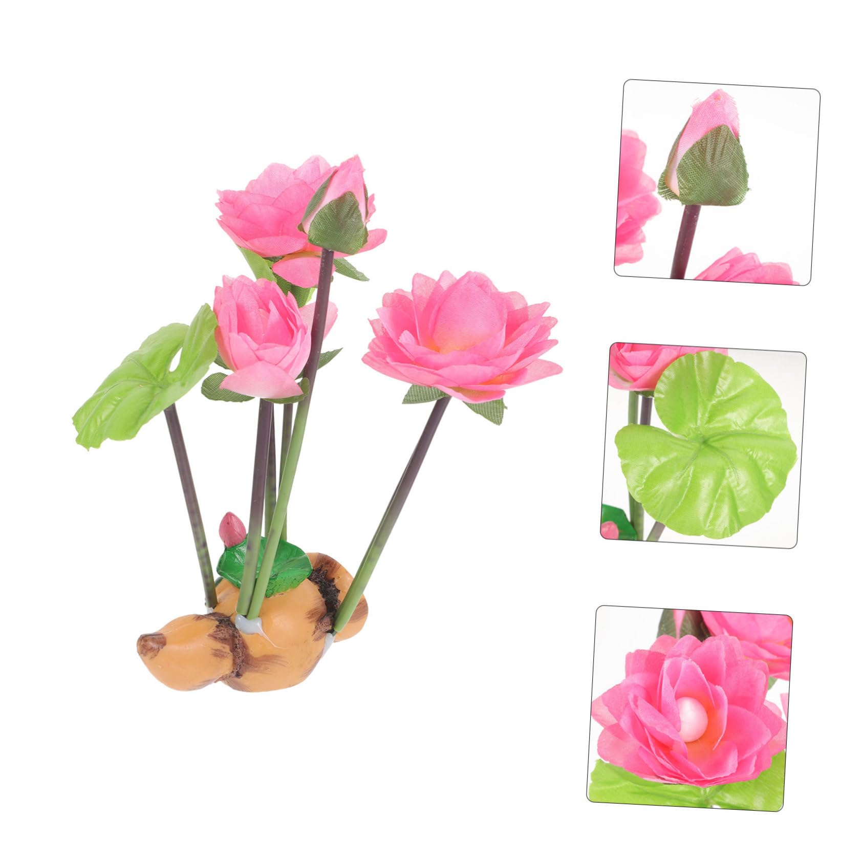 ULTECHNOVO 4 Pièces Ornements De Racines Ornement De Paysage D'Aquarium Plantes Aquatiques Décoration D'Aquarium Décor D'Aquarium Paysages Plante D'Aquarium Paysage