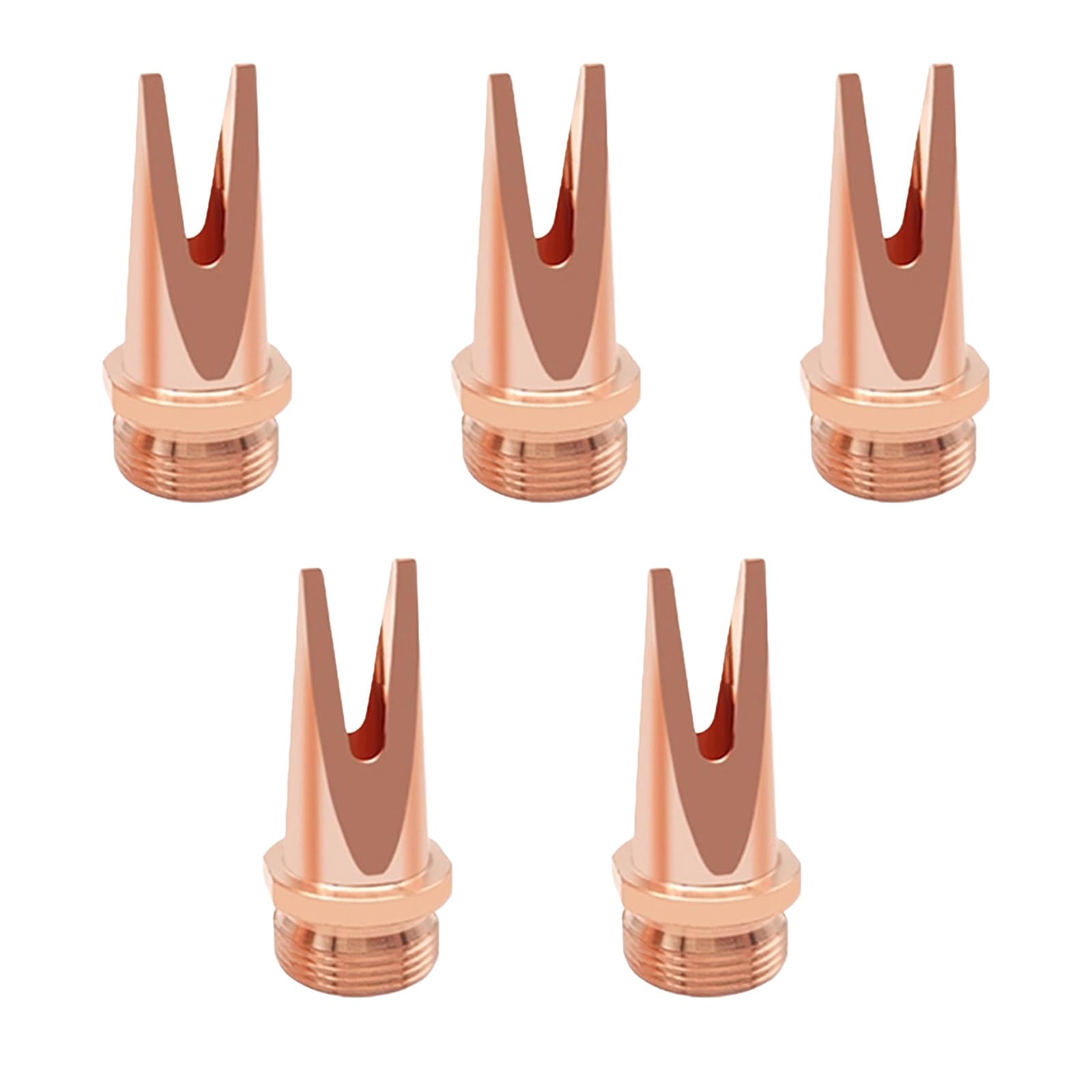 5Pcs Welding Nozzle Welding Torch Handheld Nozzle Copper Thickened Consumables Accessories Copper