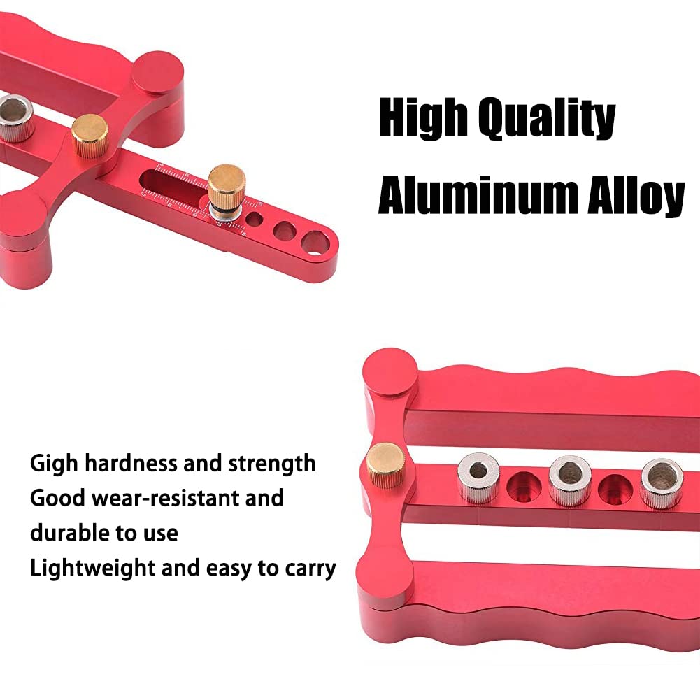 Joywayus Autocentrante Dowelling Jig Legno Tassello Foro Guida Foratura Lavorazione Del Legno Posizionatore Locator Aggiornamento Ondulato Festa Del Padre Regalo