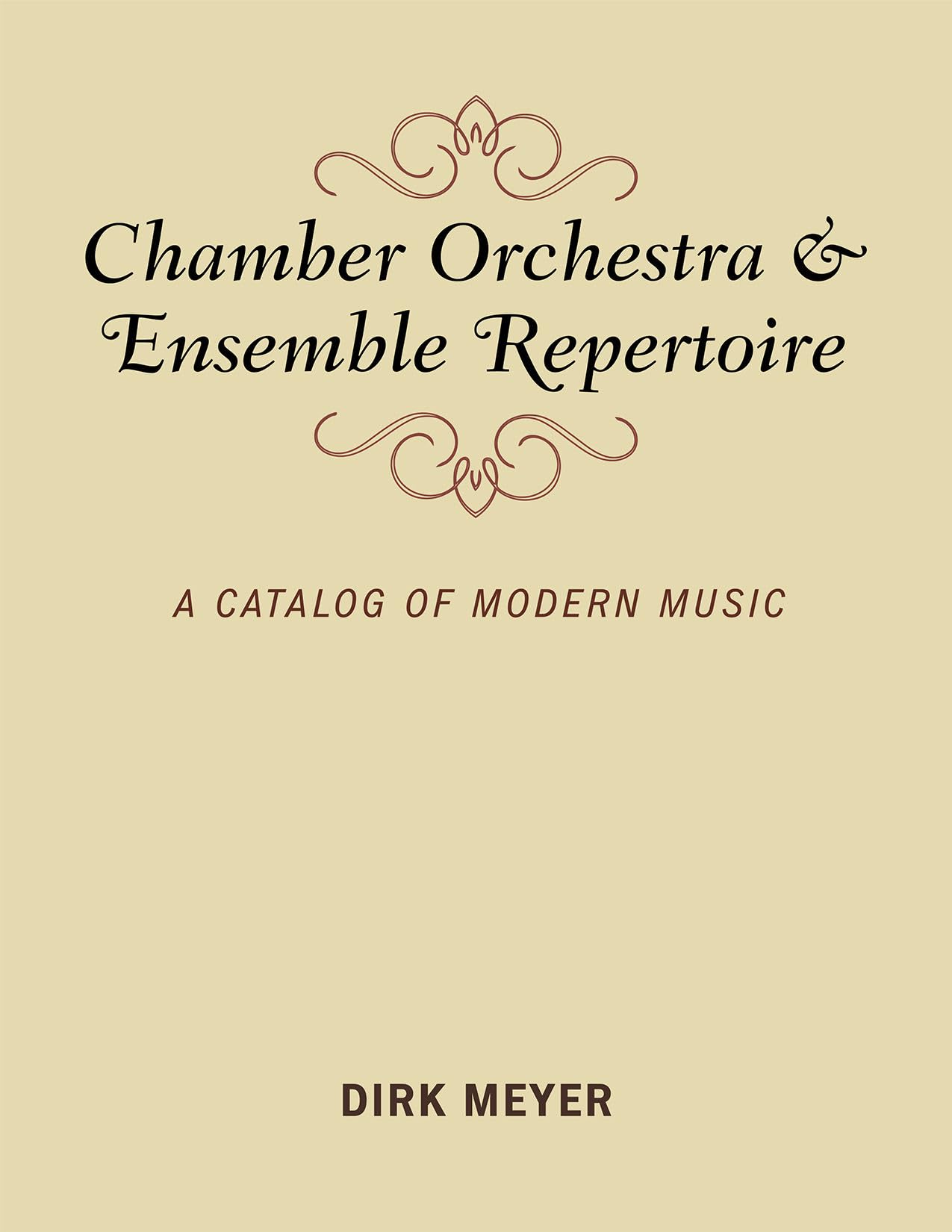 Chamber Orchestra and Ensemble Repertoire le catalogue musical moderne