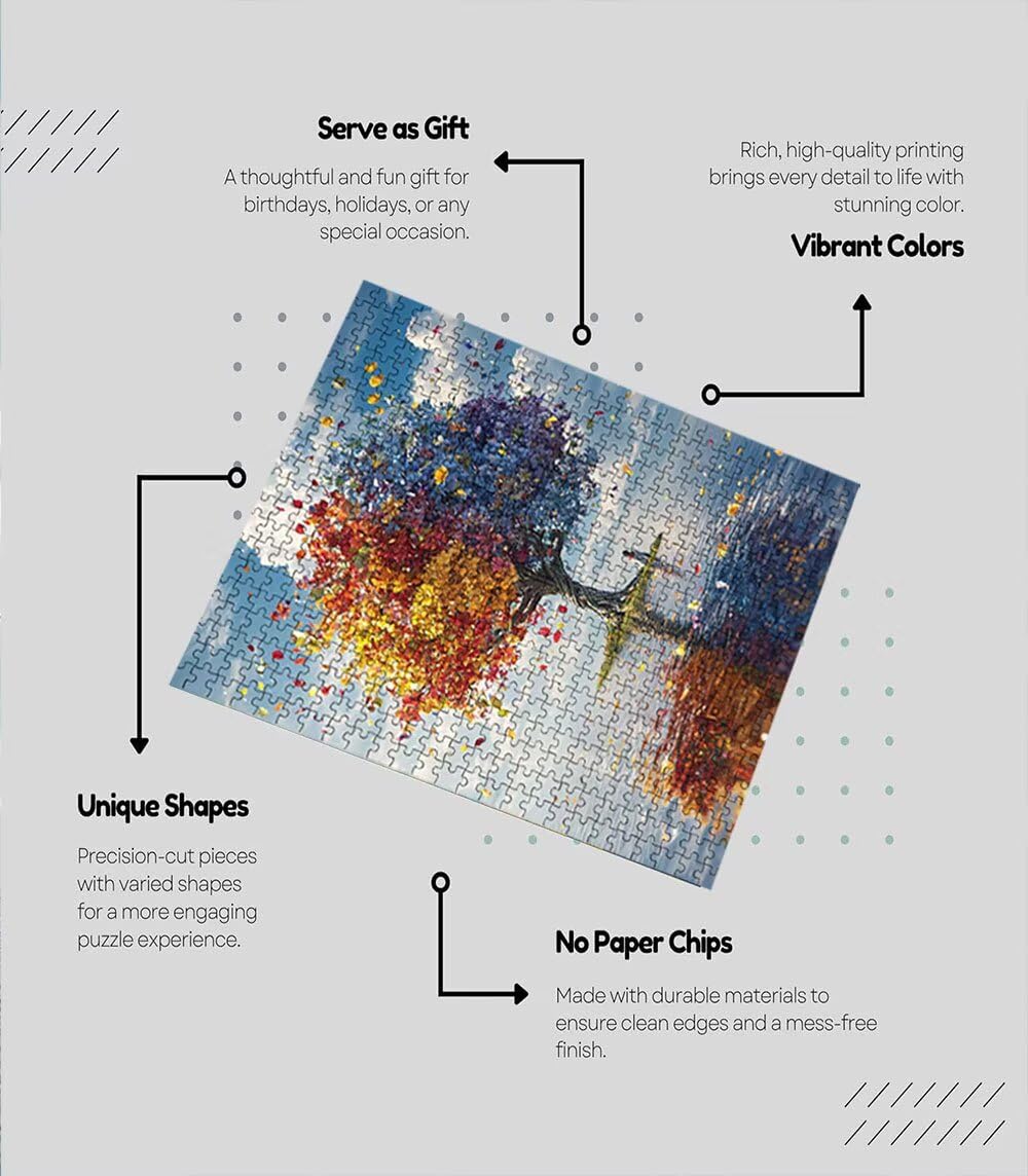 Puzzle 5000 sztuk, puzzle dla dorosłych z jeziorem 5000, puzzle klasyczne edukacyjne, drewniane puzzle, niemożliwe wyzwanie, do dekoracji ścian domu, prezent BXHZW1-374