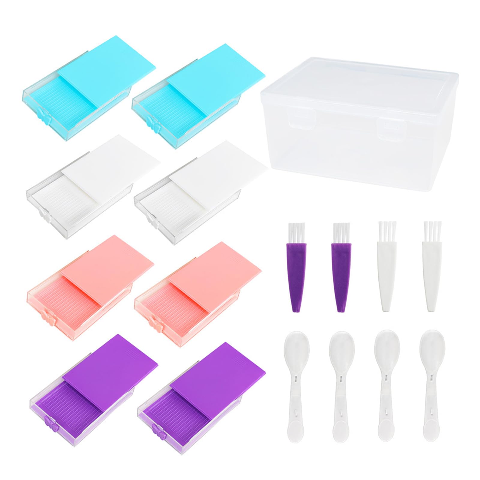 Msioytog Sturdy Beads Art Tool Set with Easy Sift Design and Organized Storage Box Jewelry Making and Small Item Crafting Multipurpose Box