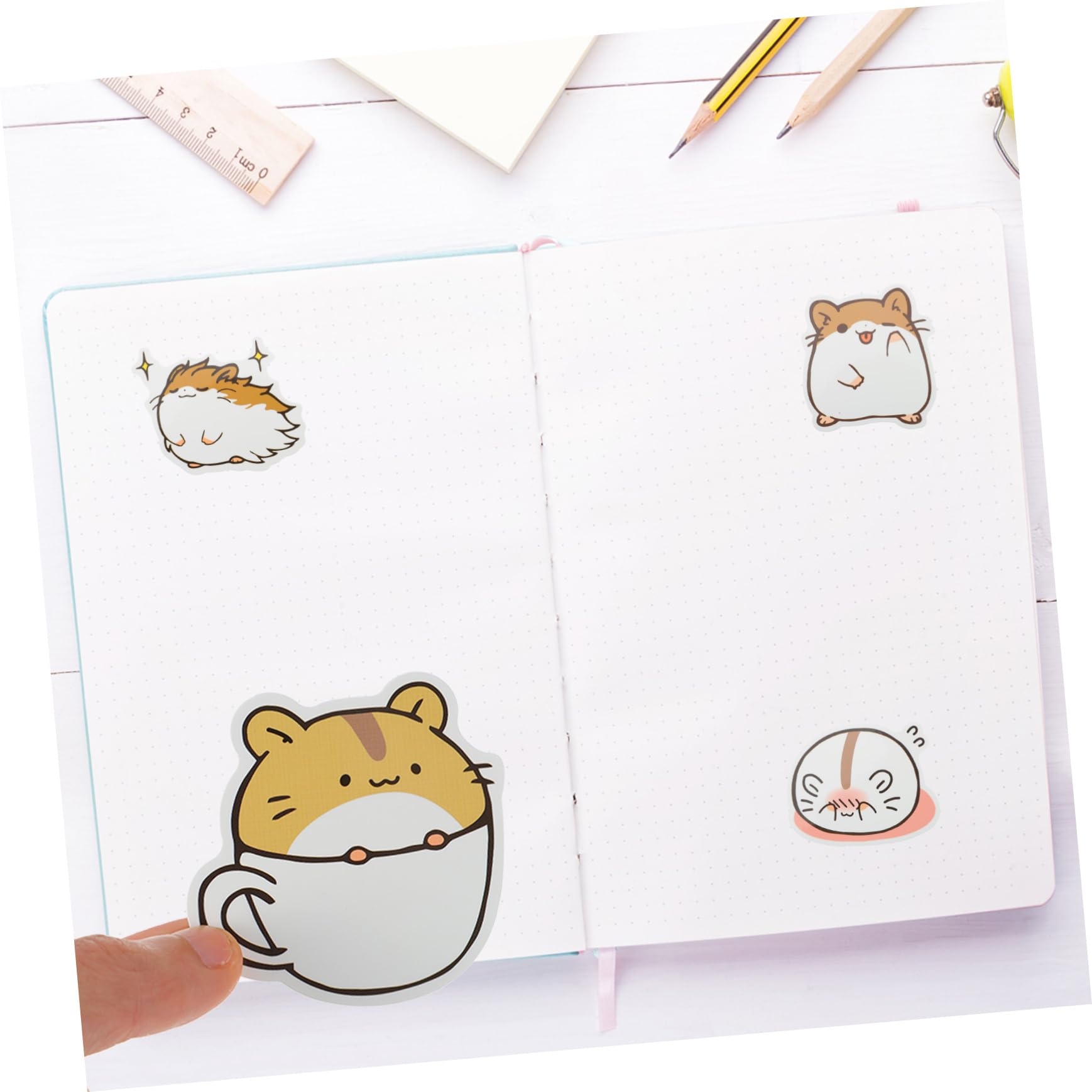3 set Adesivi Con Animali Simpatici Adesivi Per Planner Scrapbooking Te Per Laptop Te A Cartone Animato Per 200 pezzi*3