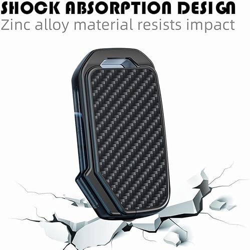 Miniatura 6 de ontto Protector de llavero con patrón de carbono de 34 botones, compatible con Kia Ceed, Cerato, Forte, NIRO, Seltos Stinger GT, elegante carcasa