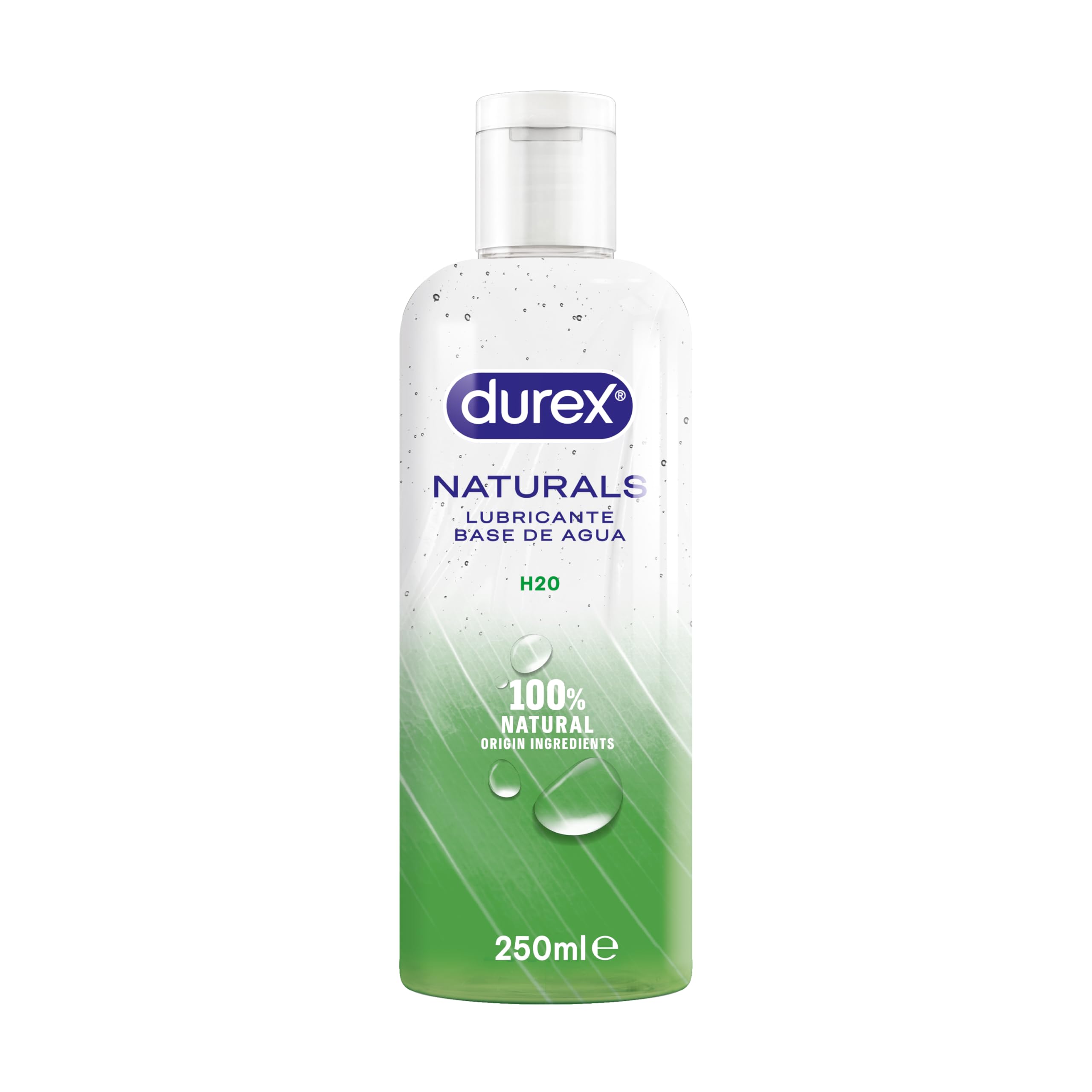 Naturals H2O Lubricante Base Agua 100% Natural 250 Ml