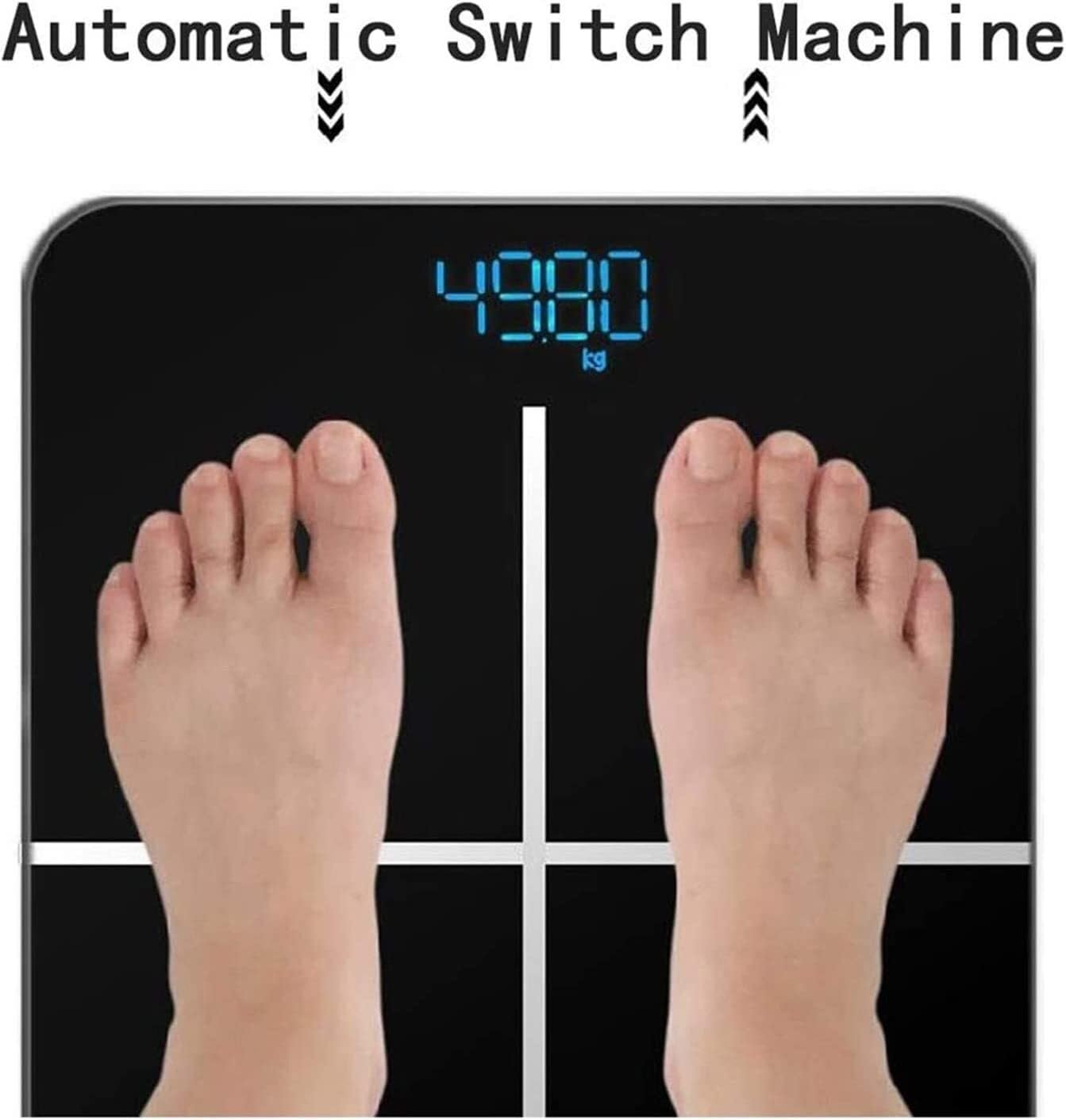 Báscula De Baño Digital Báscula De Peso con Pantalla Digital Báscula De Baño Casera Báscula Electrónica Báscula De Grasa Corporal Control De Peso