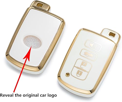 Miniatura 2 de Funda para llavero Toyota con llavero, TPU suave protección de 360 grados para Tacoma Camry Highlander Avalon Corolla Tundra 4Runner RAV4 Sequoia