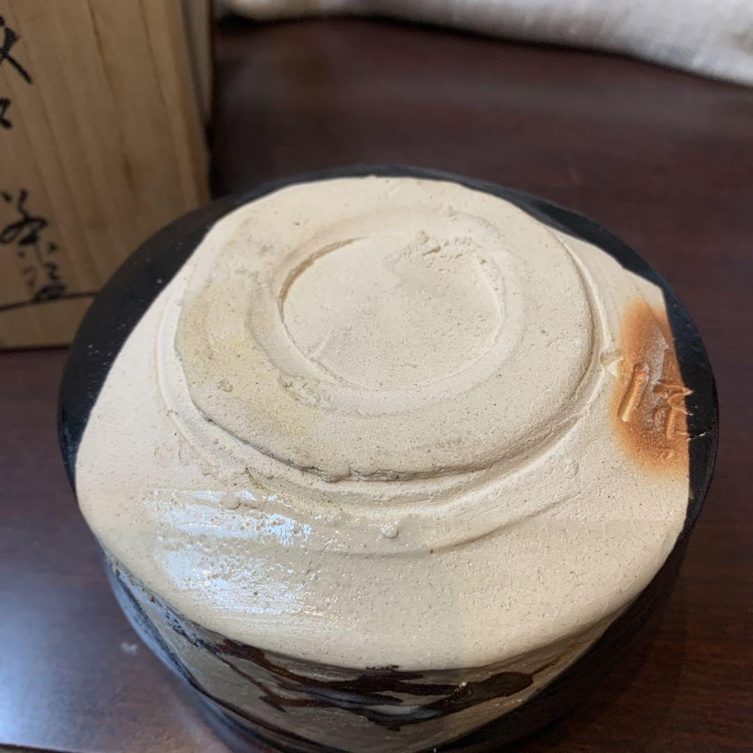 Amazon.co.jp: 茶道具 共箱 茶碗 『織部焼』『背戸窯 加藤釥造』『黒