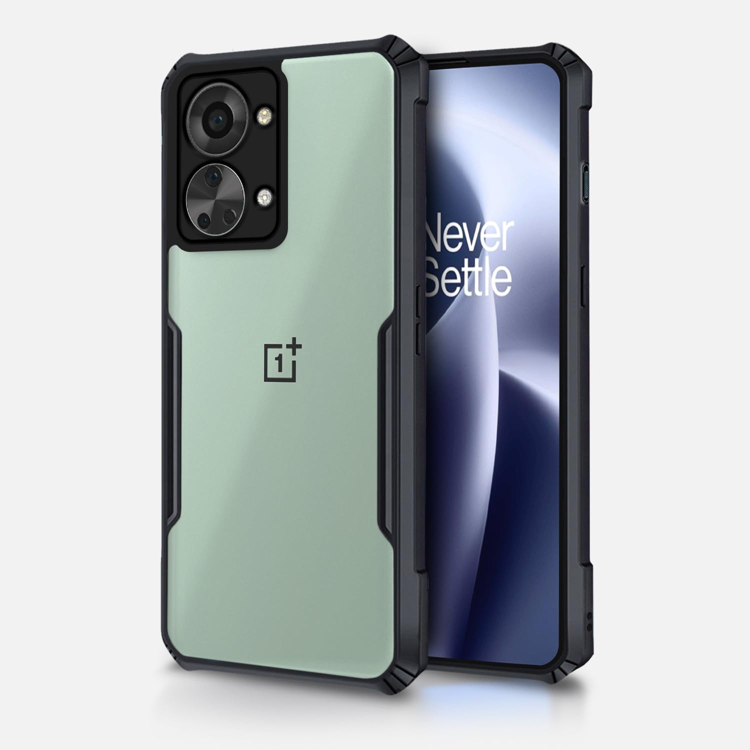 Pikkme OnePlus Nord 2T 5G Back Cover | Crystal Clear Transparent Back | Ultra Hyrbid | Full Camera Protection | Raised Edge | Bumper Back Case OnePlus Nord 2T 5G (Plastic, Black) (B0BWFFZV7C) Amazon Price History, Amazon Price Tracker