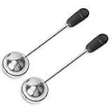 Numola Long Handle Twisting Tea Ball, 2Pcs Tea Ball Infuser for Loose Tea, Reusable Loose Leaf Tea Steeper Stainless Steel for Cup and Teapot