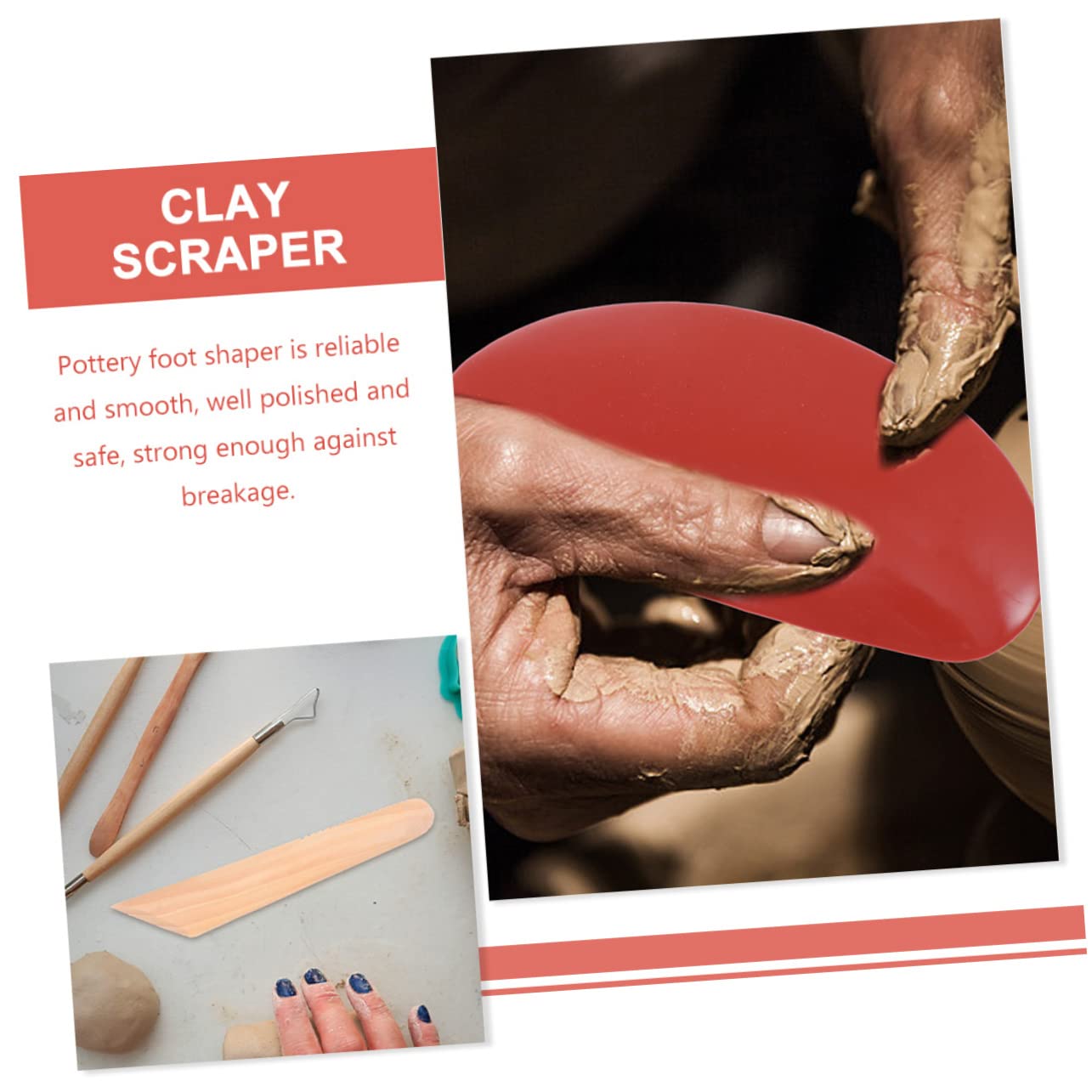 Homoyoyo 1Set Polymer Clay Sculpting Tools Lightweight Ergonomic Design for Carving Shaping and Smoothing for Beginners and Professionals DIY Crafting and Sculpture