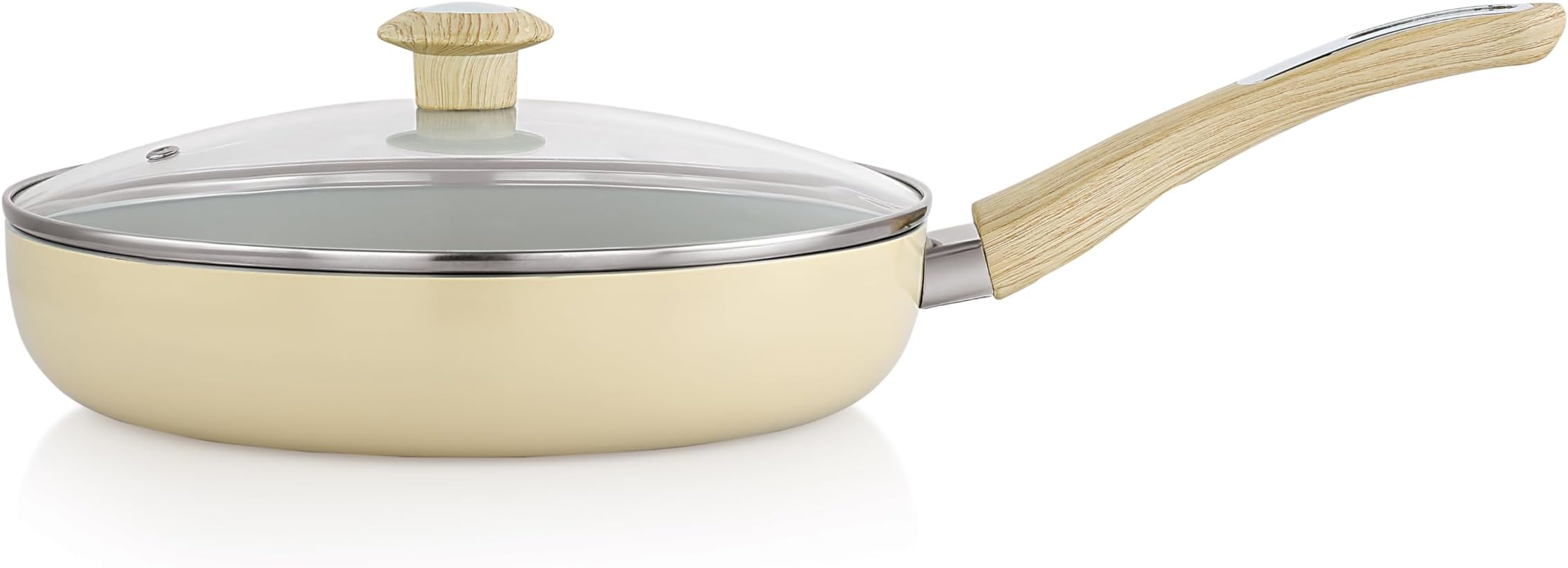 Buy COOKWELL Non Stick Frying Pan (German Microcrystal Technology) (24 ...