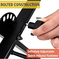 Vista 4 de Stage Rocker - Soporte plegable clásico estilo Single-X para teclado y piano digital, ancho y altura ajustables, duradero y resistente, fácil