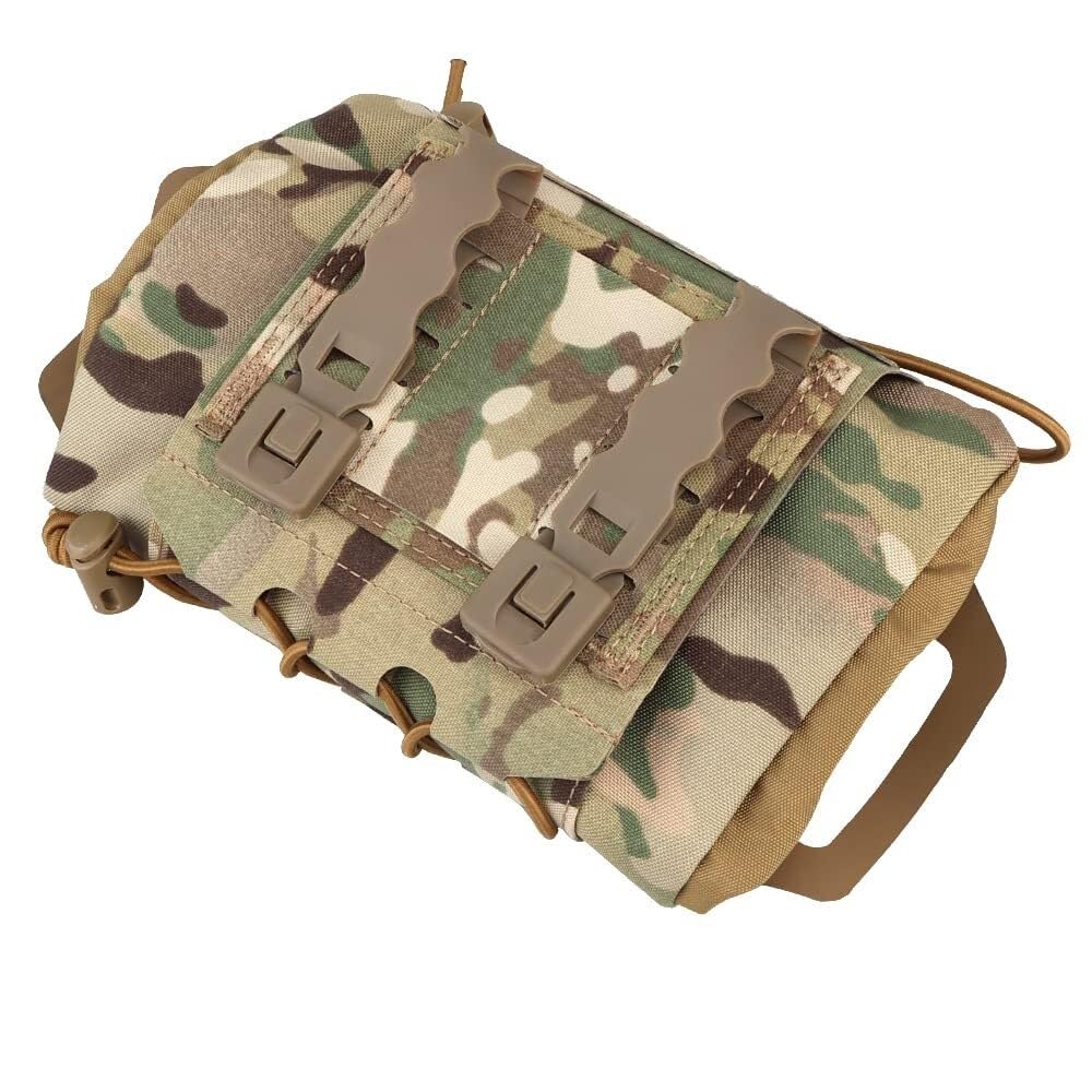 Bolsa Táctica Micro Med De Dos Piezas: Rollo Primeros Auxilios Despliegue Rápido con Portador MOLLE