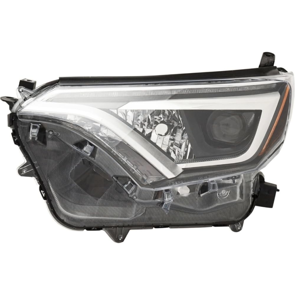 GUOHOQIX Headlight Left Driver Side Driving Head Light Headlamp Hand for Toyota for RAV4 Hybrid Limited/Hybrid XLE/LE/Limited/SE/XLE 2016-2018 & Hybrid LE+/Hybrid SE/Platinum/XLE Plus 125-7792