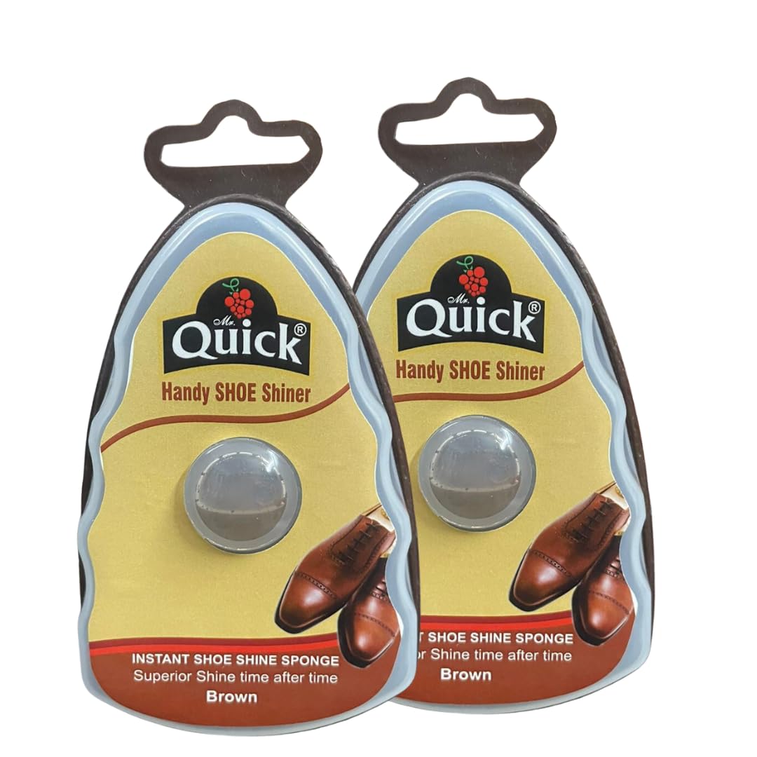 Color Zebra Quick Handy Shoe Shiner for Instant Shine | Leather Shoe Shiner | Brown | Pack of 2 (B0CYZBRQVV) Amazon Price History, Amazon Price Tracker