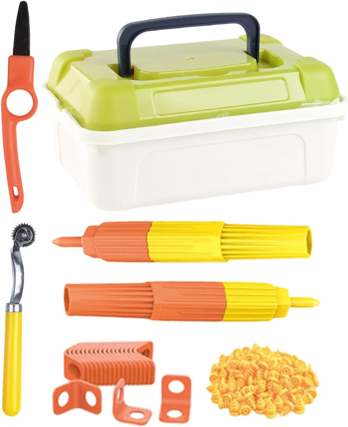 Genérico Cardboard Tools for Children | 148 Pieces Educational and Safe Serrated Roller for Folds,Safe Cardboard Cutter for Children - for Home School Strong Castle Car Workshop Set