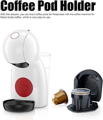 Miniatura 2 de Adaptador de cápsulas de café, soporte convertidor reutilizable compatible con máquina Dolce Gusto Adaptador de cápsula de café
