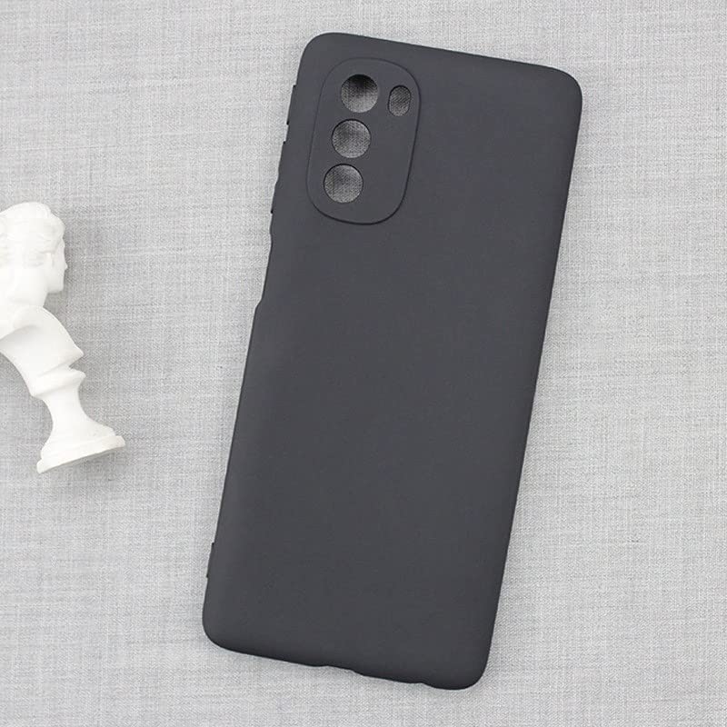 Image of Lustree Motorola Moto G52 Case Cover [Protective + Anti Shock Proof Case], Motorola Moto G52 Dual Back Cover Case for Mobile Candy Silicon Case, Black