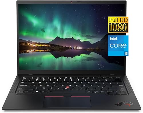 Lenovo Thinkpad X1 - Laptop FHD de carbono de 14 pulgadas Intel Core i5-1135G7 hasta 42 GHz 16 GB LPDDR4X-4266 MHz SSD NVMe de 2 TB huellas
