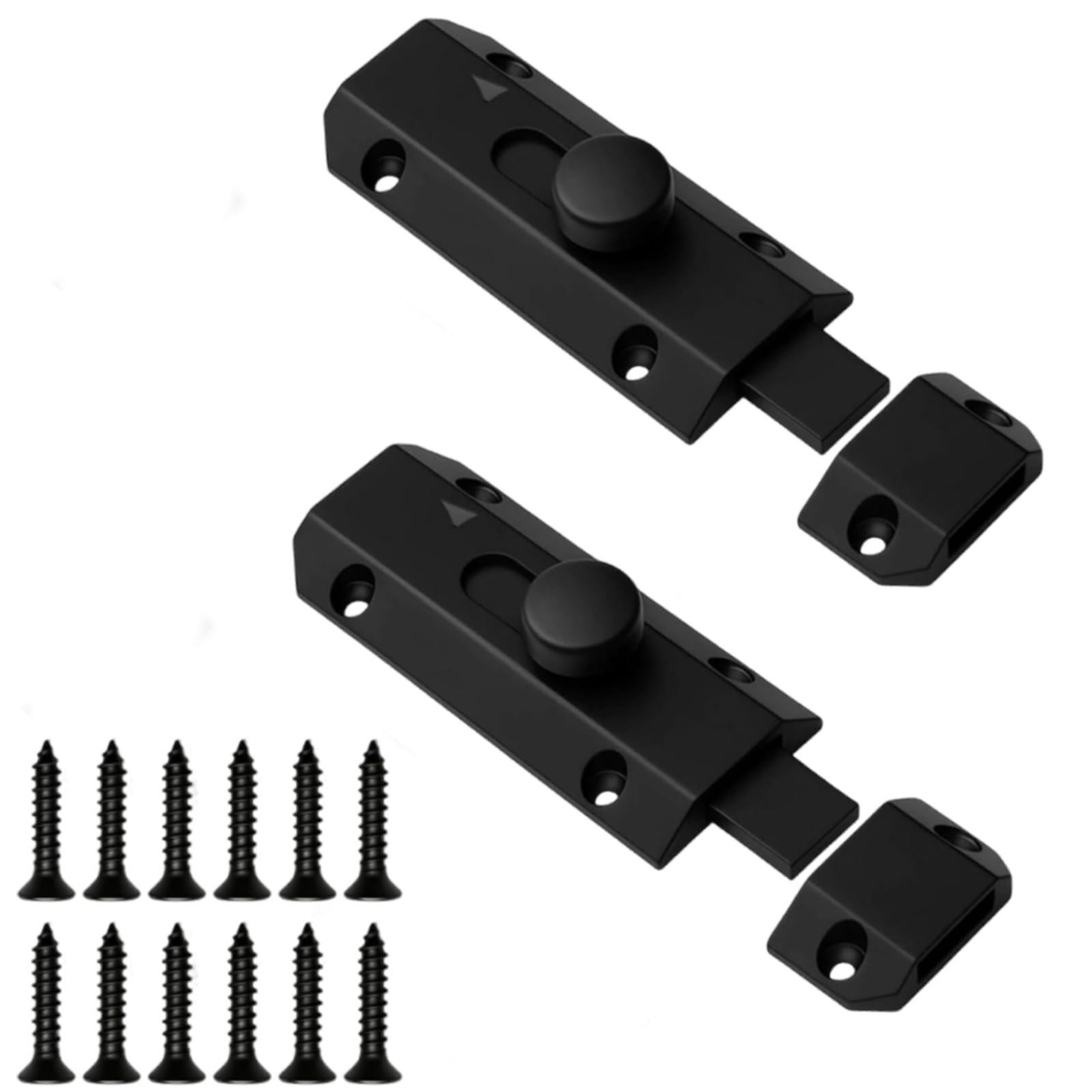 2 Pcs Bathroom Locks, for Doors Door Bolts for Internal and External Doors