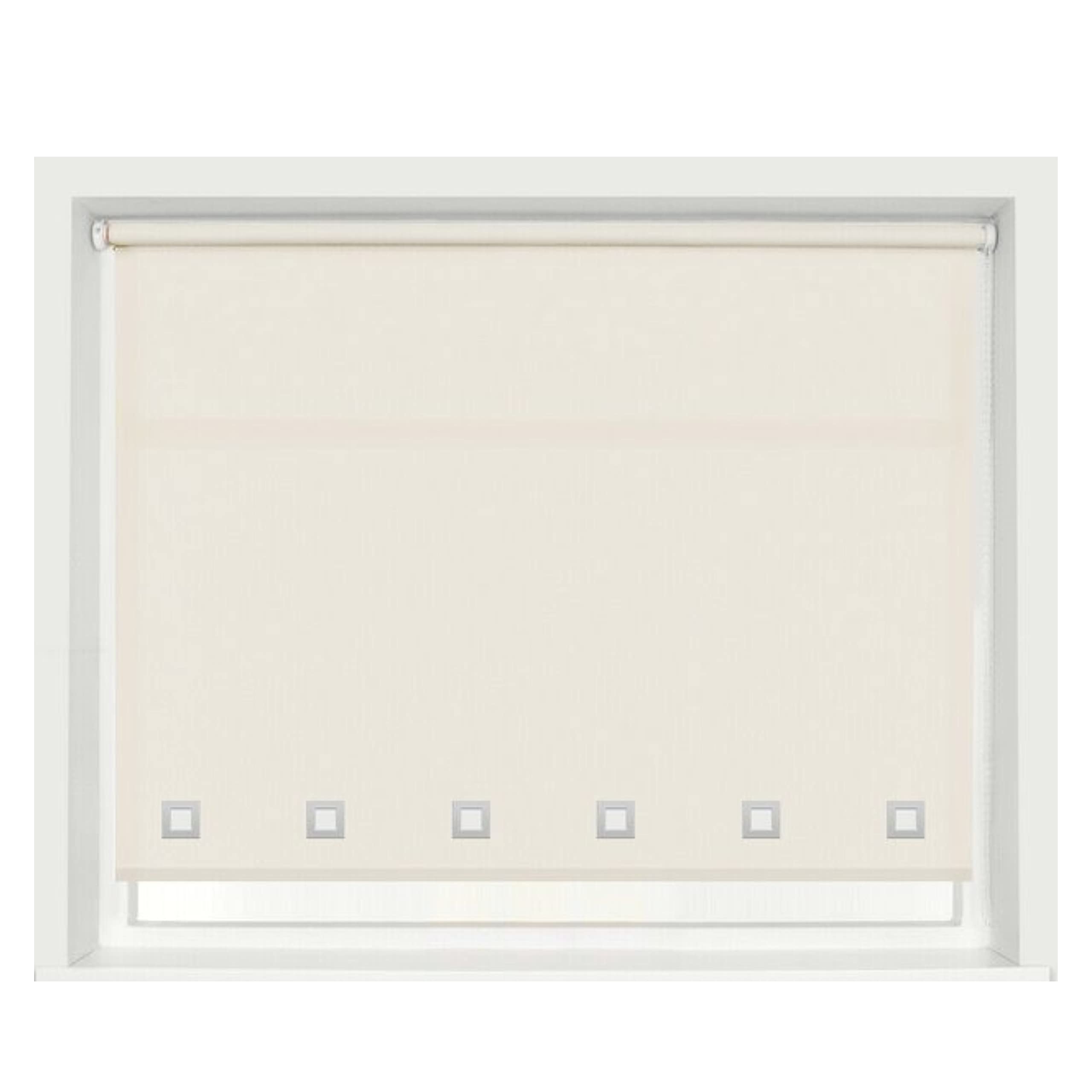 Home In Style 4U Natural 100% Polyester Square Eyelet Trimmable Daylight Roller Blinds (150Cm Wide X 165Cm Drop, )