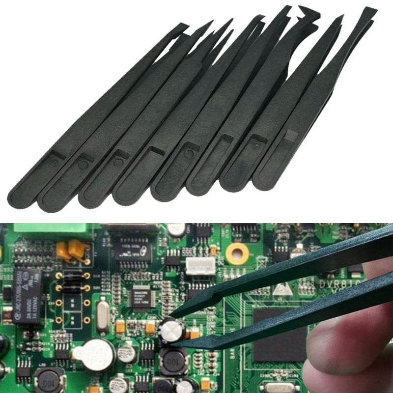 UREC Conductive ESD Plastic Tweezers - Ideal for Precise Electronics and Component Handling - Non-Magnetic, Static Dissipative (Pack of 10) (B0BZL2DC32) Amazon Price History, Amazon Price Tracker