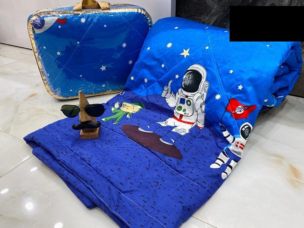 Chillana's Premium Space Soft Glace Cotton Reversible Double Bed AC Comforter/Blanket/Duvet Kids/Adult. (Single Bed- 60x90)-image-27