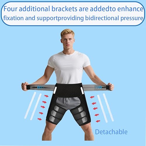 Miniatura 2 de Manga de compresión para muslos  Soporte para dispositivo de alivio del dolor de ciática de cadera  Manga de compresión de isquiotibiales e ingle