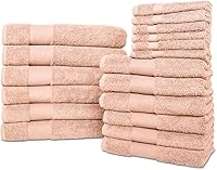Vista 58 de Hencely Juego de 2 toallas de mano de lujo (16 x 28 pulgadas), algodón turco suave, absorbente, de secado rápido, para cara, cuerpo, cocina y baño
