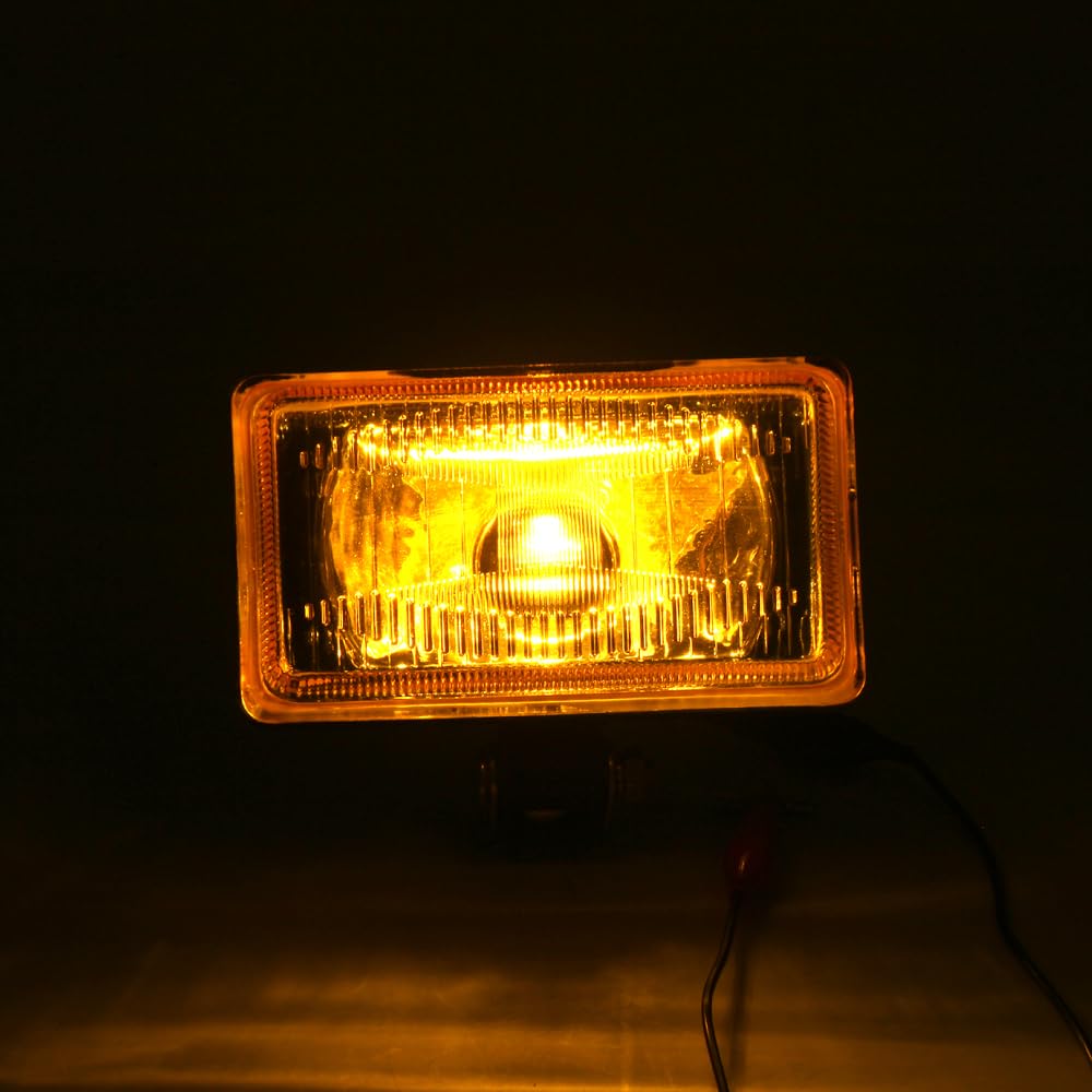 Amazon | バイク用 角型 H3 ハロゲン ロケットカウル フォグランプ