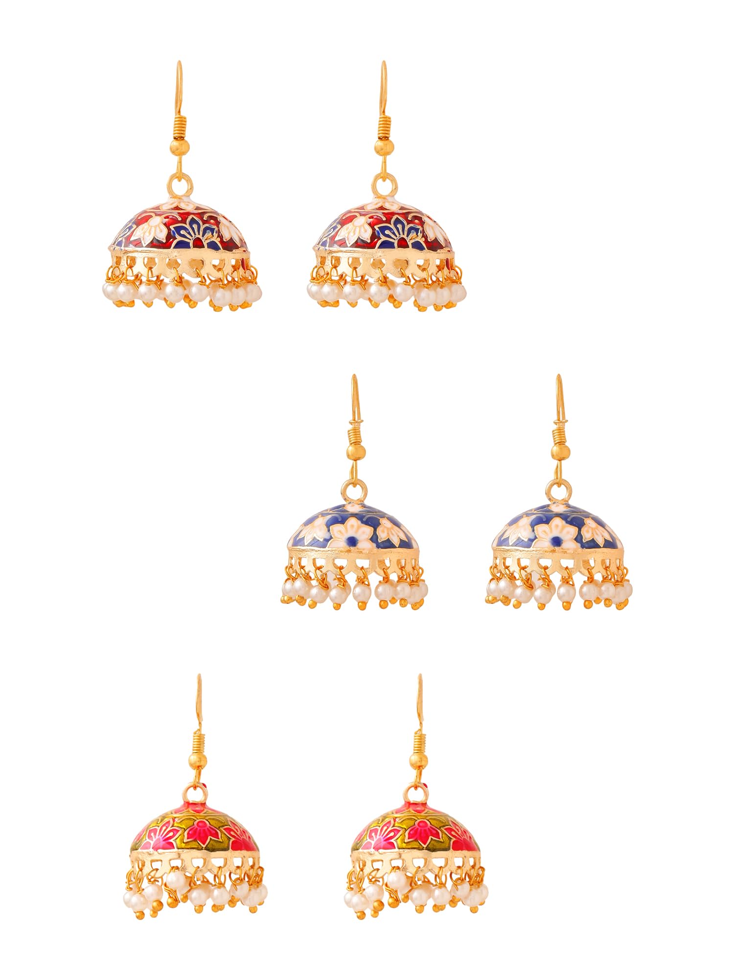 See full amazon price history chart for Yellow Chimes Meenakari Jumka Earrings with Ethnic Design Gold Plated Traditional Beads Combo of 3 pair for Women and Girls Yellow Chimes Meenakari Jumka Earrings with Ethnic Design Gold Plated Traditional Beads Combo of 3 pair for Women and Girls (B09XBRRQ1X) Amazon Price History, Amazon Price Tracker