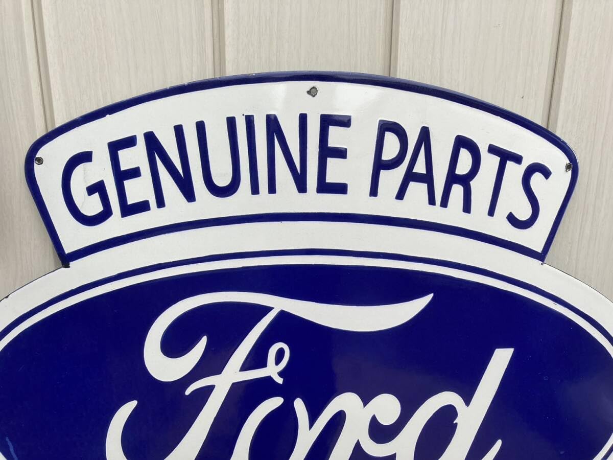 ビンテージ 特大 看板 Ford V8 フォード 高さ86cm / ガレージ