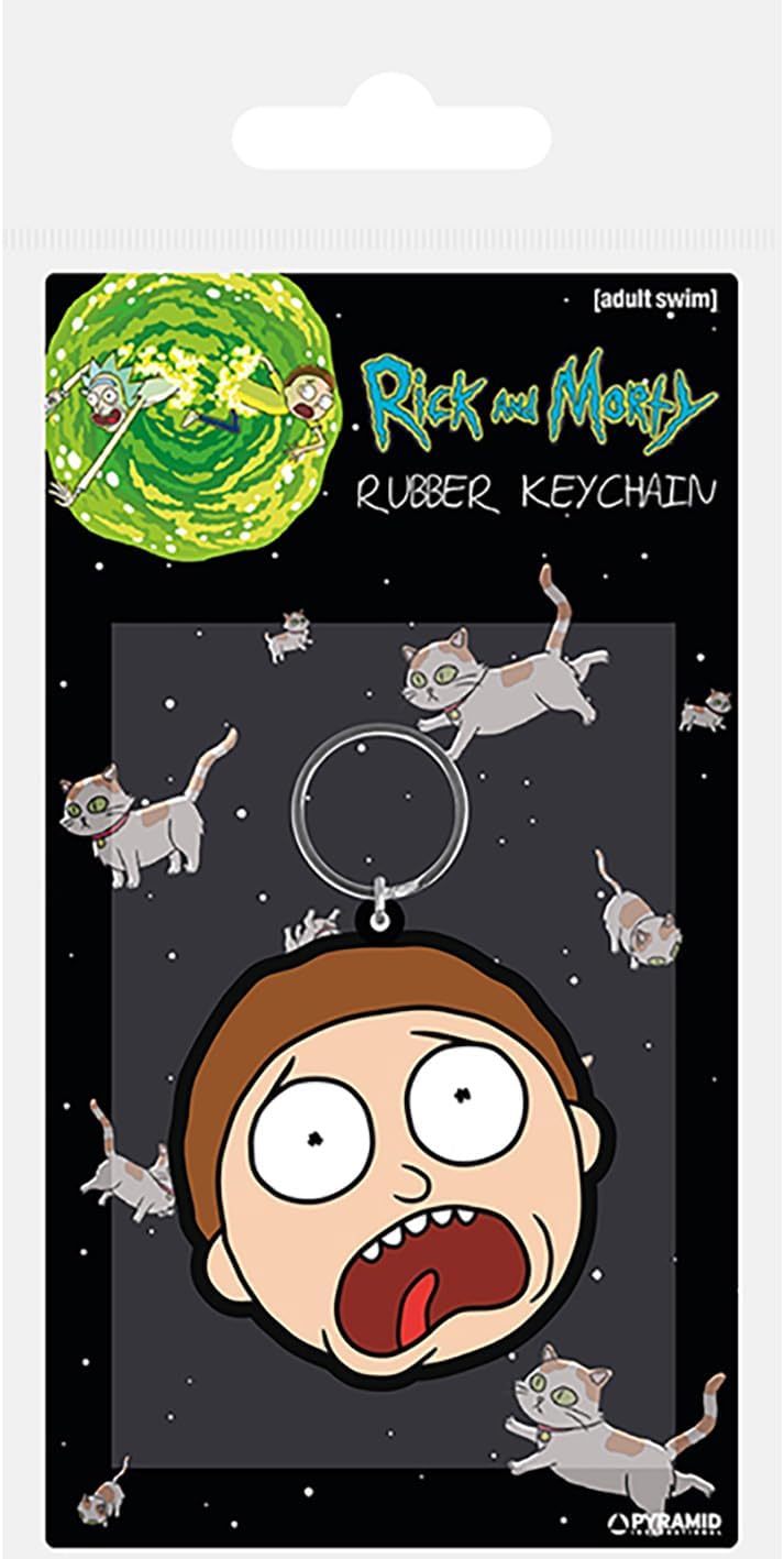 Pyramid International RICK AND MORTY - MORTY TERRIFIED FACE (RUBBER KEYCHAIN)
