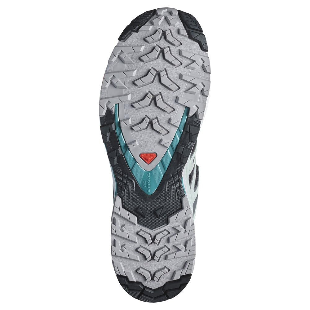 Salomon Women's XA Pro 3D V9 Gore-TEX Sneaker, Black/Bleached Aqua/Harbor Blue, 10