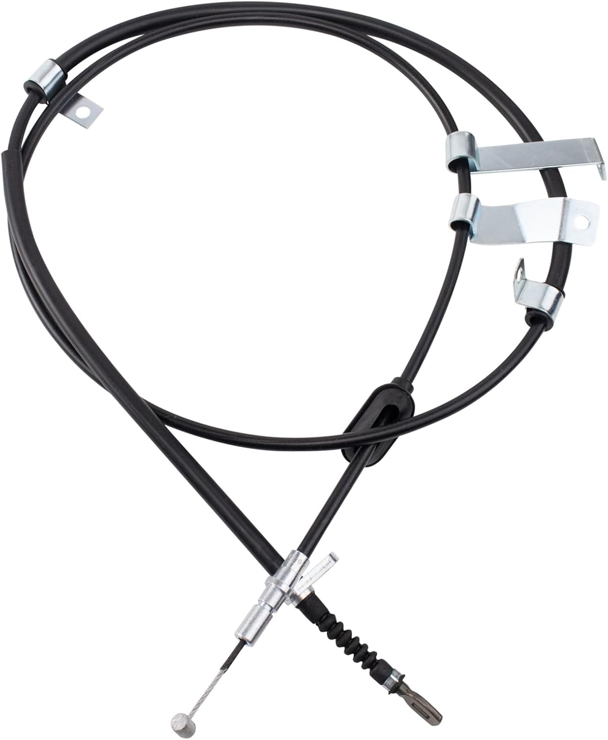 TRQ Rear Left Parking Brake Cable Drivers Side Compatible with 2008-2013 Honda Accord