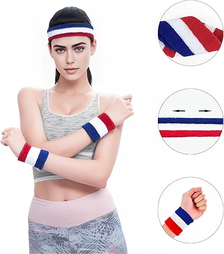 Miniatura 3 de Diademas de yoga para mujer, bandas elásticas antideslizantes para el sudor, accesorios de cabeza de color sólido, bufandas para el cabello, bandas
